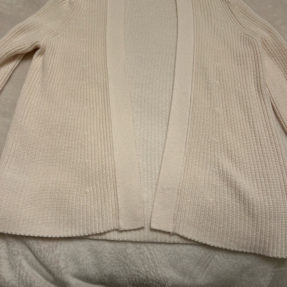 White cardigan